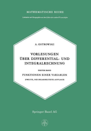 Vorlesungen uber Differential- und Integralrechnung : 4