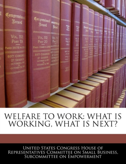 Welfare to Work : What Is Working, What Is Next?