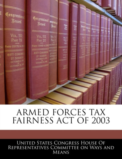 Armed Forces Tax Fairness Act of 2003