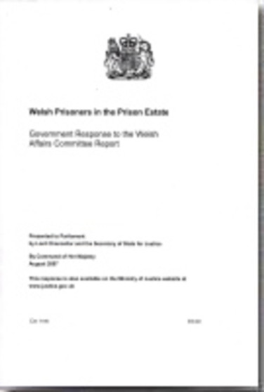 Welsh prisoners in the prison estate : Government response to the Welsh Affairs Committee report : 7195
