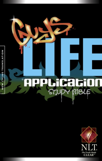 Guys Life Application Study Bible-NLT