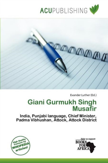 Giani Gurmukh Singh Musafir