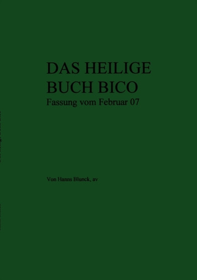 Das Heilige Buch Bico