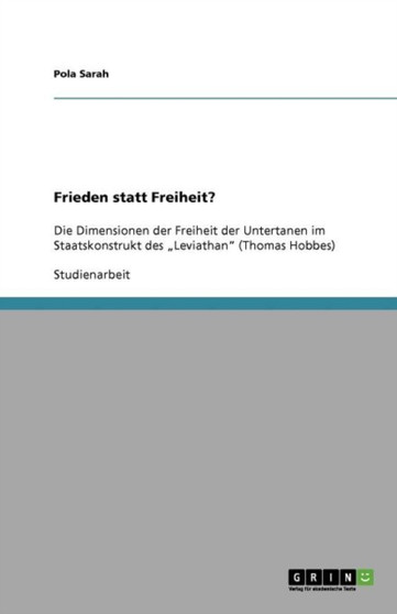 Frieden statt Freiheit?