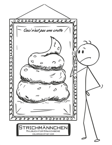 Strichmannchen-Malbuch fur Erwachsene : 1 by Nick Snels - Paperback