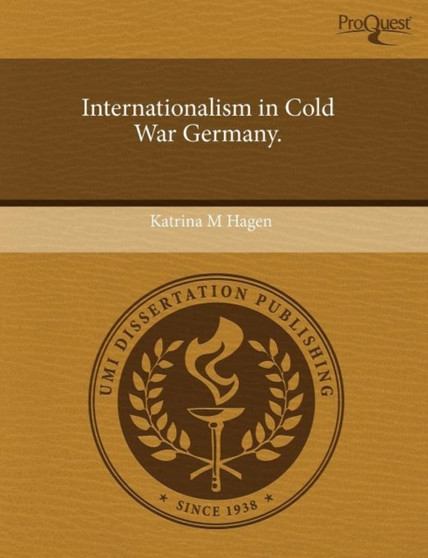 Internationalism in Cold War Germany