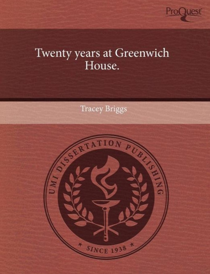 Twenty Years at Greenwich House