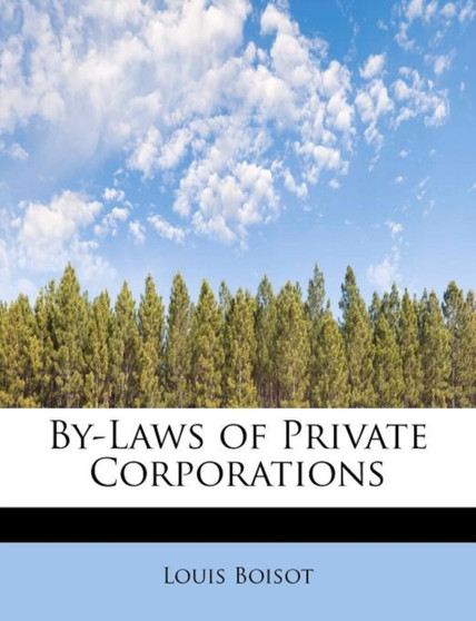 By-Laws of Private Corporations