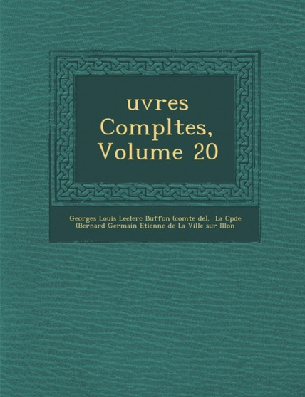 Uvres Completes, Volume 20