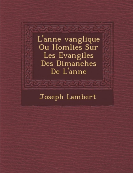 L'Ann E Vang Lique Ou Hom Lies Sur Les Evangiles Des Dimanches de L'Ann E