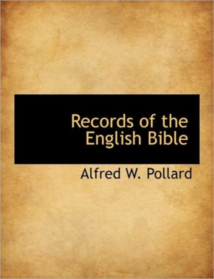 Records of the English Bible