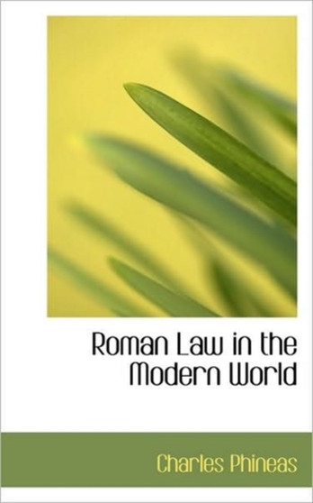 Roman Law in the Modern World