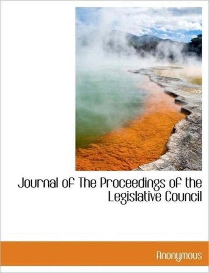 Journal of the Proceedings of the Legislative Council