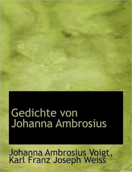Gedichte Von Johanna Ambrosius