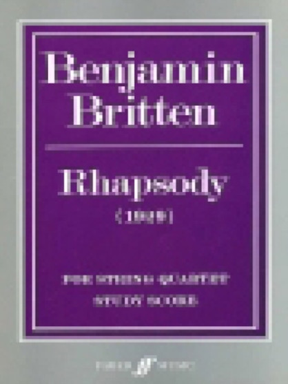 Rhapsody by Benjamin Britten - Paperback