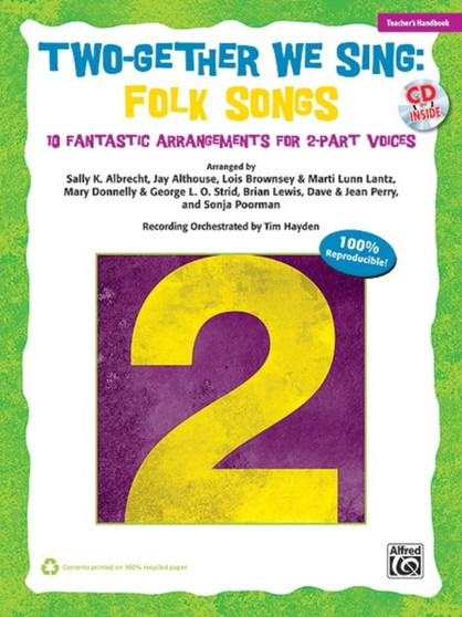 TWO-GETHER WE SING FOLK BOOK & CD by ALBRECHT ALTHOUSE - Paperback