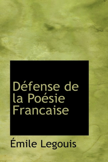 D Fense de La Po Sie Francaise