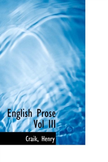English Prose Vol III