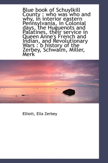 Blue Book of Schuylkill County