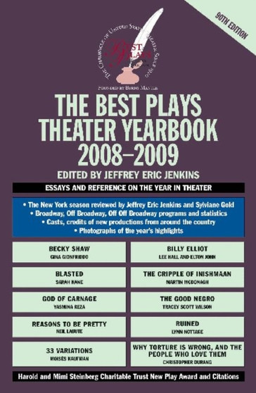 The Best Plays Theater Yearbook 2008-2009 by Jeffrey Eric Jenkins - Hardback