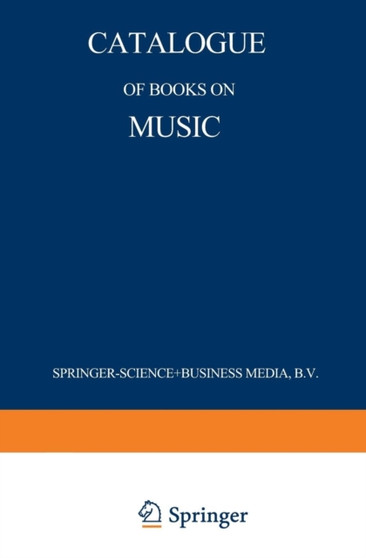 Catalogue of Books on Music by Martinus Nijhoff - Paperback