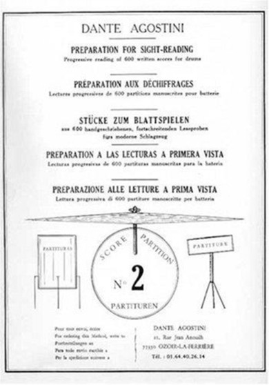 PREPARATION AU DECHIFFRAGE VOL2 DRUMS by DANTE AGOSTINI - Paperback