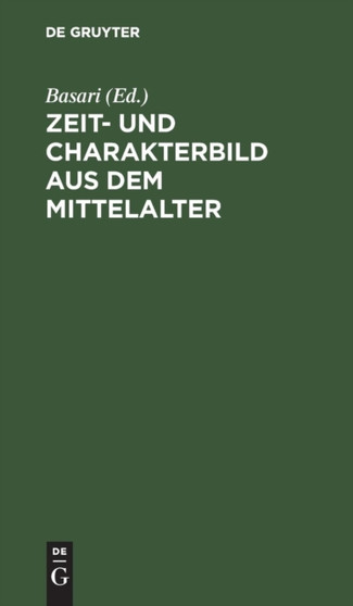 Zeit- und Charakterbild aus dem Mittelalter