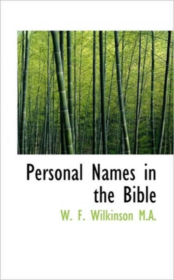 Personal Names in the Bible