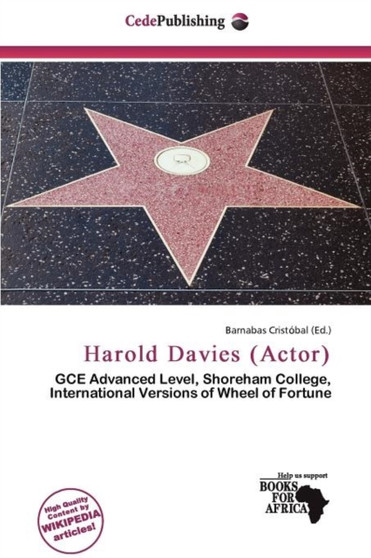 Harold Davies (Actor) by Barnabas Cristobal - Paperback