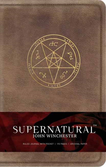 Supernatural Hardcover Ruled Journal 2 by Insight Editions - Hardback