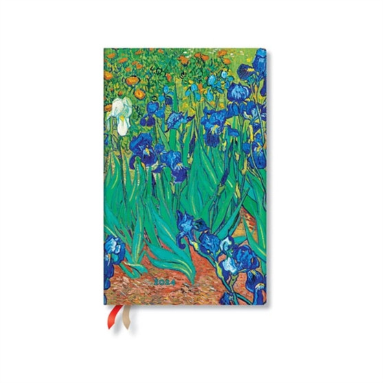 Van Gogh???s Irises (Van Gogh???s Irises) Maxi 12-month Dayplanner 2024 by Paperblanks - Hardback