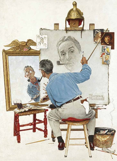 Norman Rockwell's Triple Self-Portrait Notebook by Norman Rockwell - Paperback