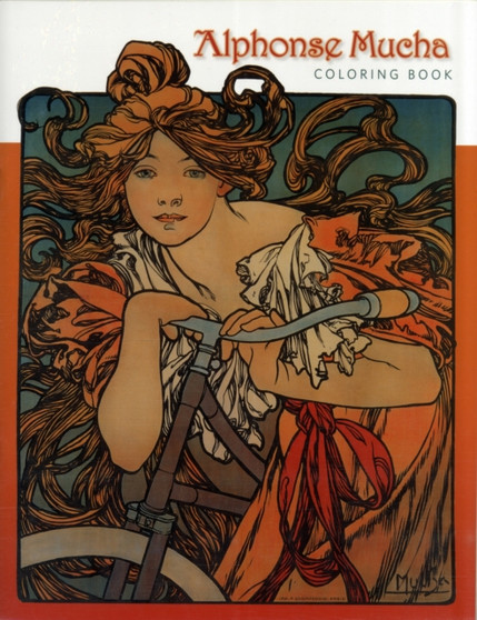 Alphonse Mucha Colouring Book by Pomegranate Publishers - Paperback