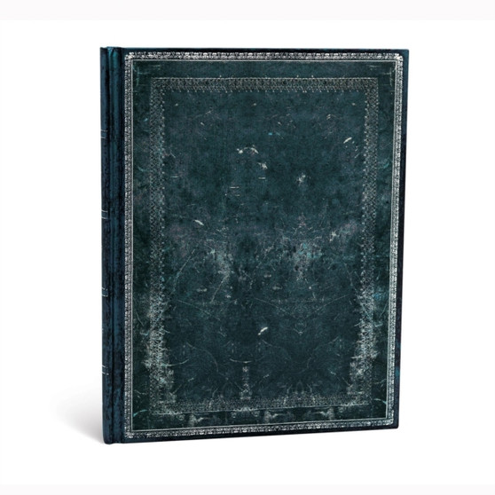 Midnight Steel Ultra Lined Hardcover Journal (Elastic Band Closure) by Paperblanks - Hardback