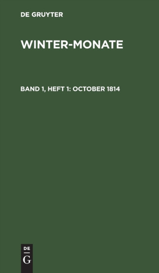 October 1814 by No Contributor - Hardback