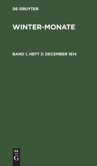 December 1814 by No Contributor - Hardback