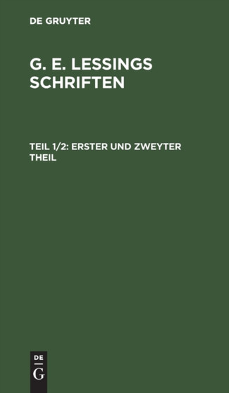 Erster Und Zweyter Theil by No Contributor - Hardback