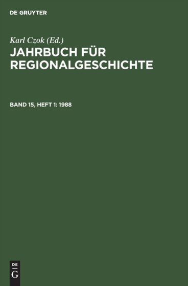 1988 by Historische Kommission Der Sachsischen Akademie Der Wissenschaften Zu - Hardback