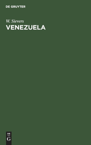 Venezuela by W Sievers - Hardback Venezuela by W Sievers - Hardback