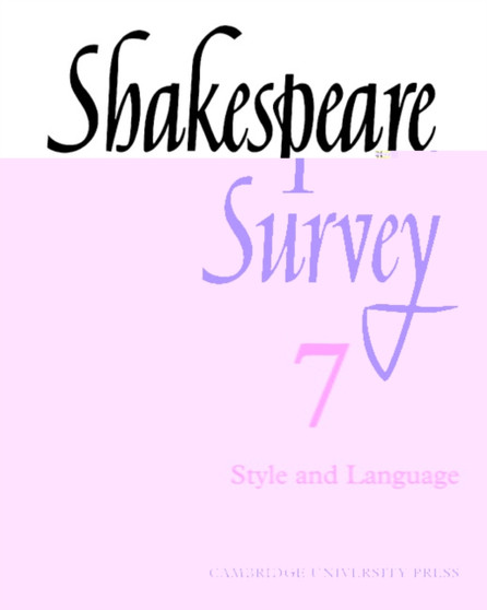 Shakespeare Survey : Volume 7