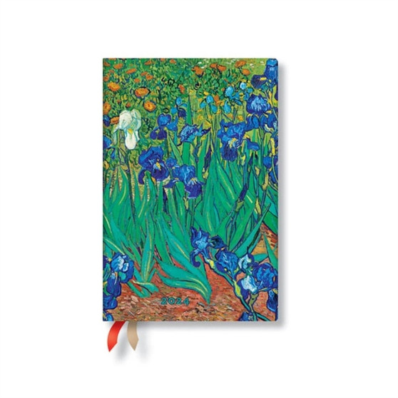 Van Gogh???s Irises (Van Gogh???s Irises) Mini Verso 12-month Dayplanner 2024 by Paperblanks - Hardback