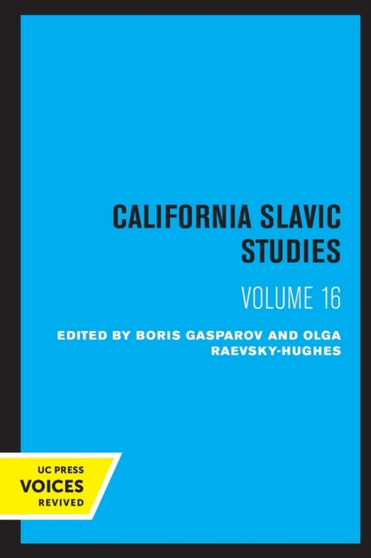 California Slavic Studies, Volume XVI : Slavic Culture in the Middle Ages : 16