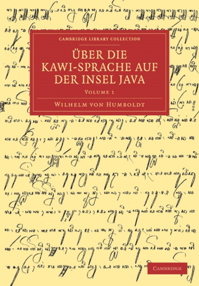 Uber die Kawi-sprache auf der Insel Java : Volume 1