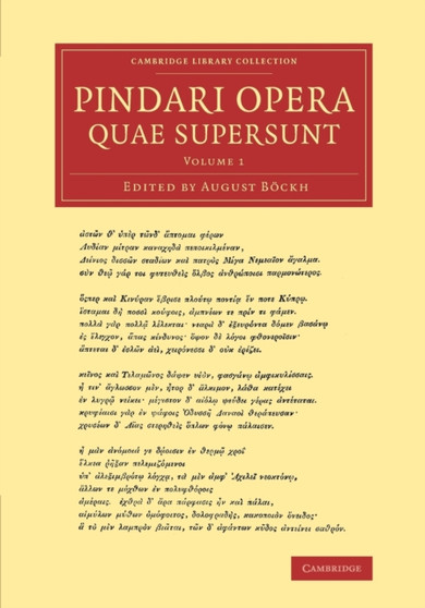 Pindari opera quae supersunt : Volume 1