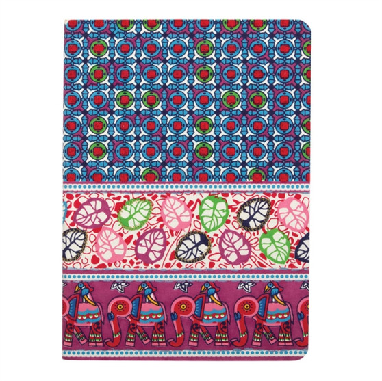 Amrita Sen Elephant with Leaves Handmade Embroidered Journal by Amrita Sen - Hardback