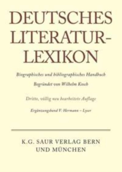 Deutsches Literatur-Lexikon, Erganzungsband V, Hermann - Lyser