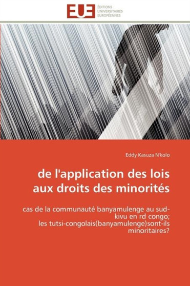 de l'Application Des Lois Aux Droits Des Minorit s