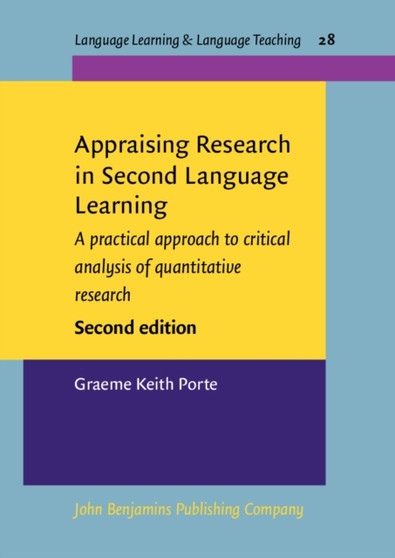 Appraising Research in Second Language Learning : A practical approach to critical analysis of quantitative research. : 28