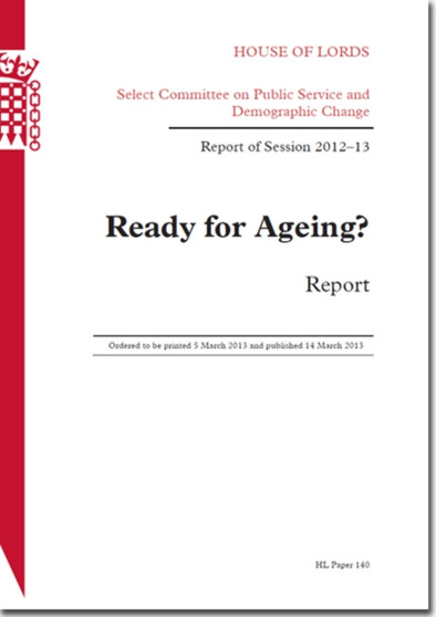 Ready for ageing? : report, report of session 2012-13 : 2012-13 140