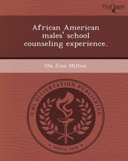 African American Males' School Counseling Experience